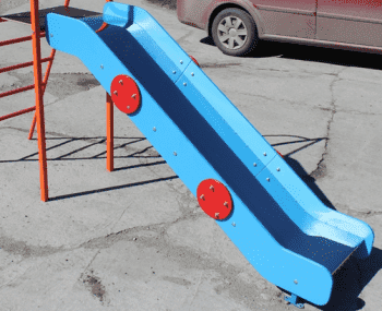 Скат Нержавейка со Старт площадкой для горки. Фото N3