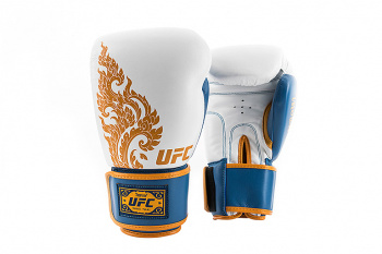 Перчатки для бокса UFC Premium True Thai (синий/белый)