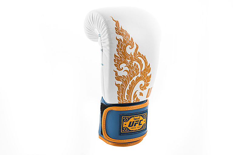 Перчатки для бокса UFC Premium True Thai (синий/белый). Фото N4
